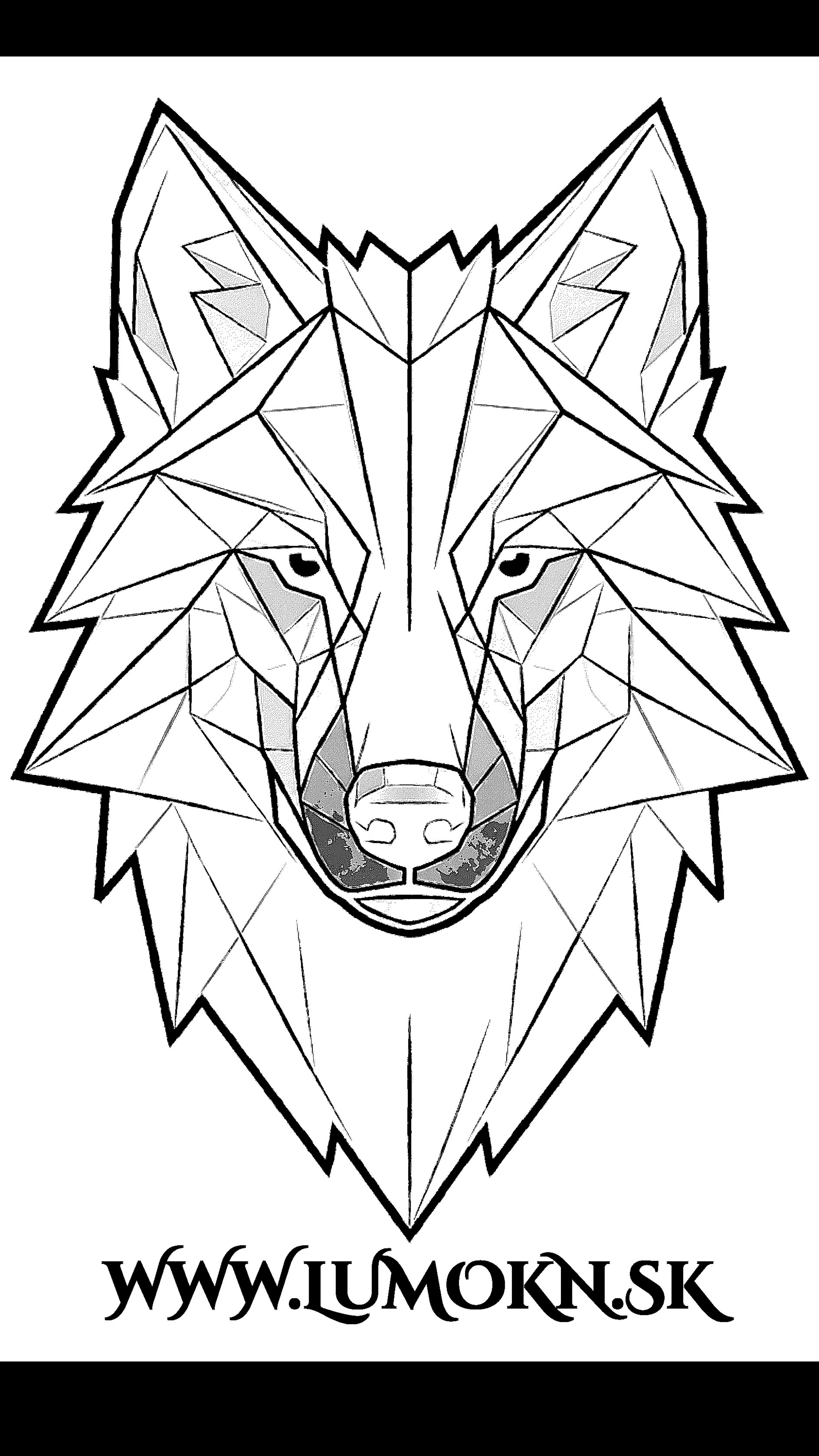 Laser Engraving Wolf Example
